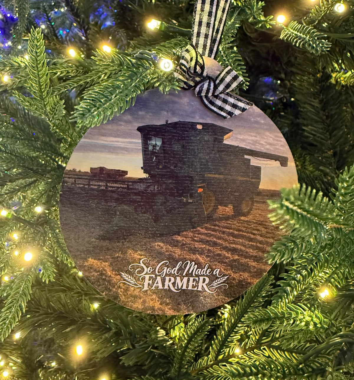 So God Made a Farmer Ornament