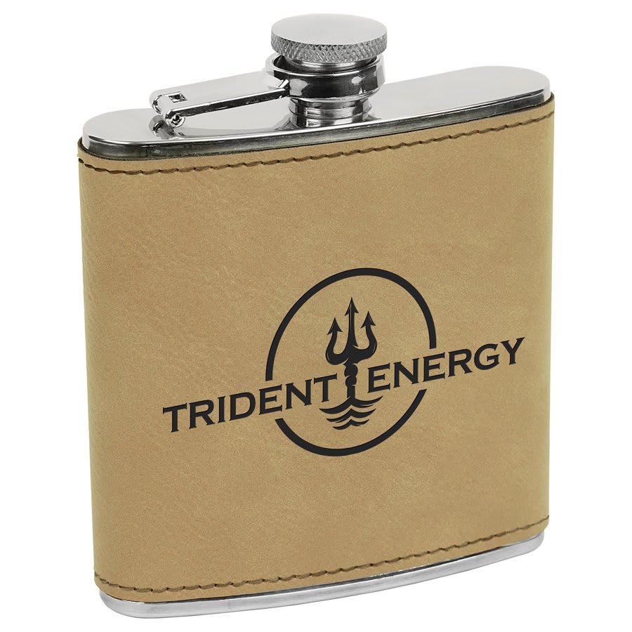 Engraved-Flask-Tan
