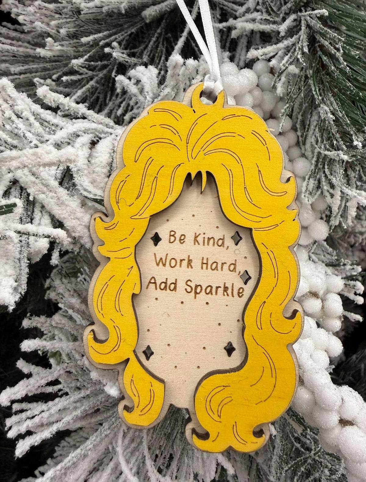Big Hair and Kindness Ornament