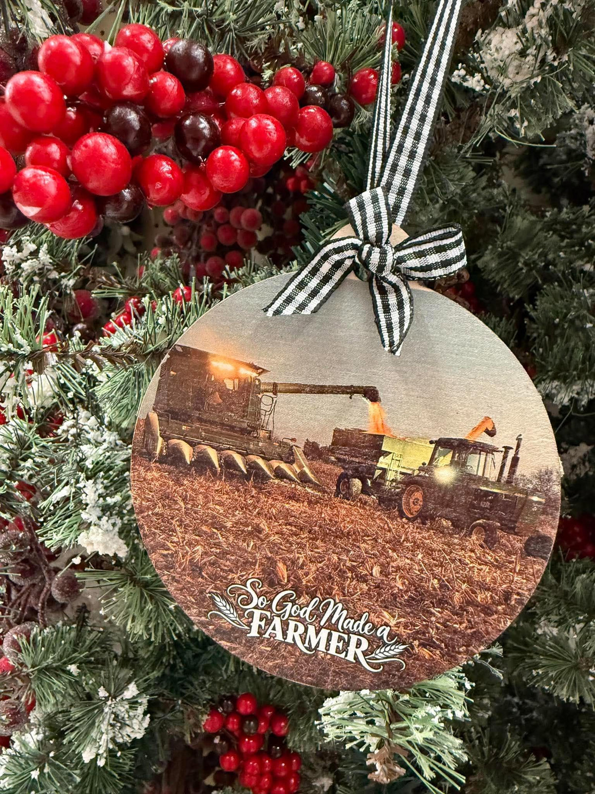 So God Made a Farmer Ornament