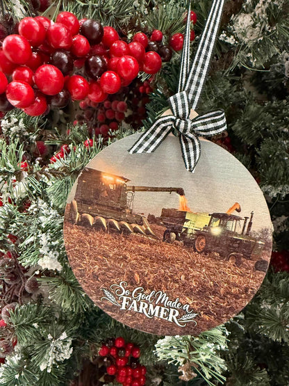 So God Made a Farmer Ornament