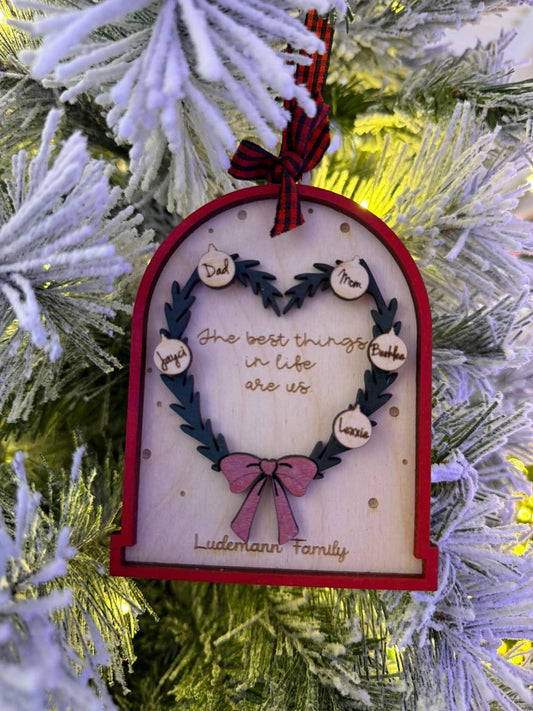 Family Wreath Ornament