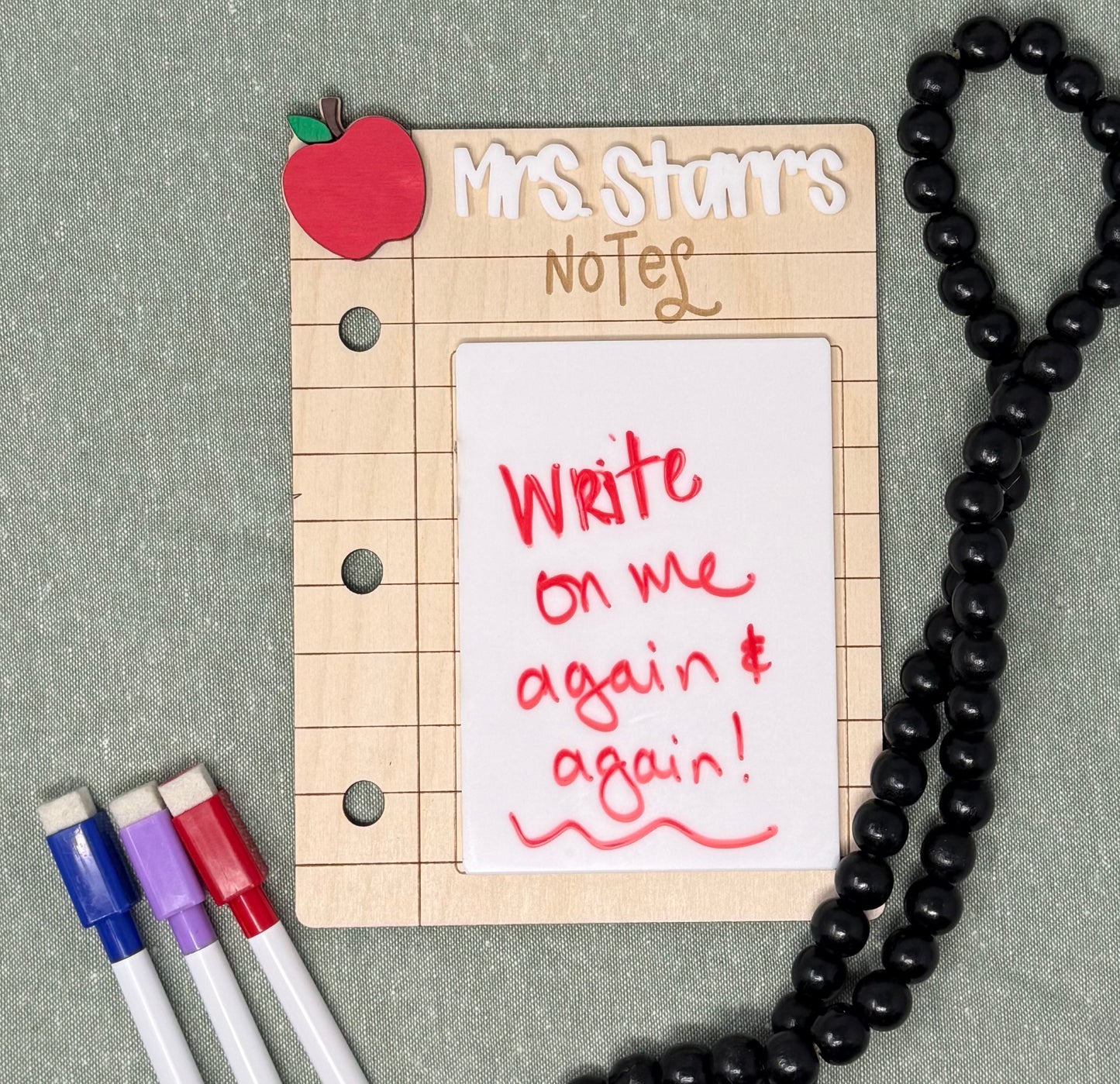Notebook Dry Erase Teacher Gift