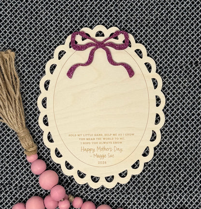 Scalloped Mothers Day Handprint Gift