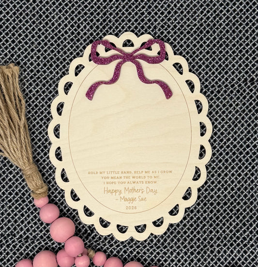 Scalloped Mothers Day Handprint Gift