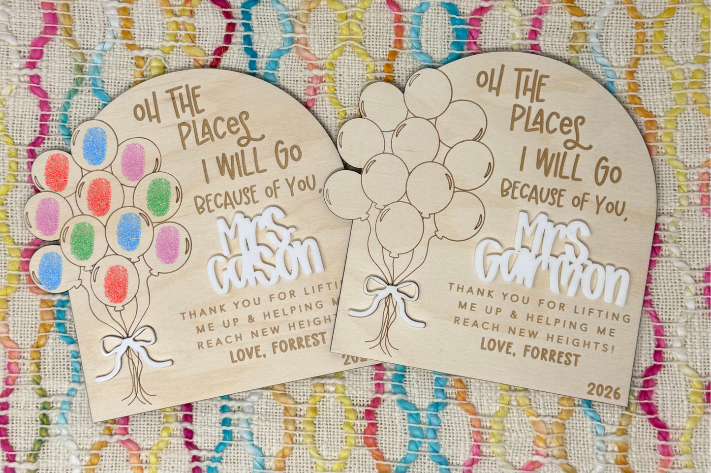 Oh The Places Teacher Gift