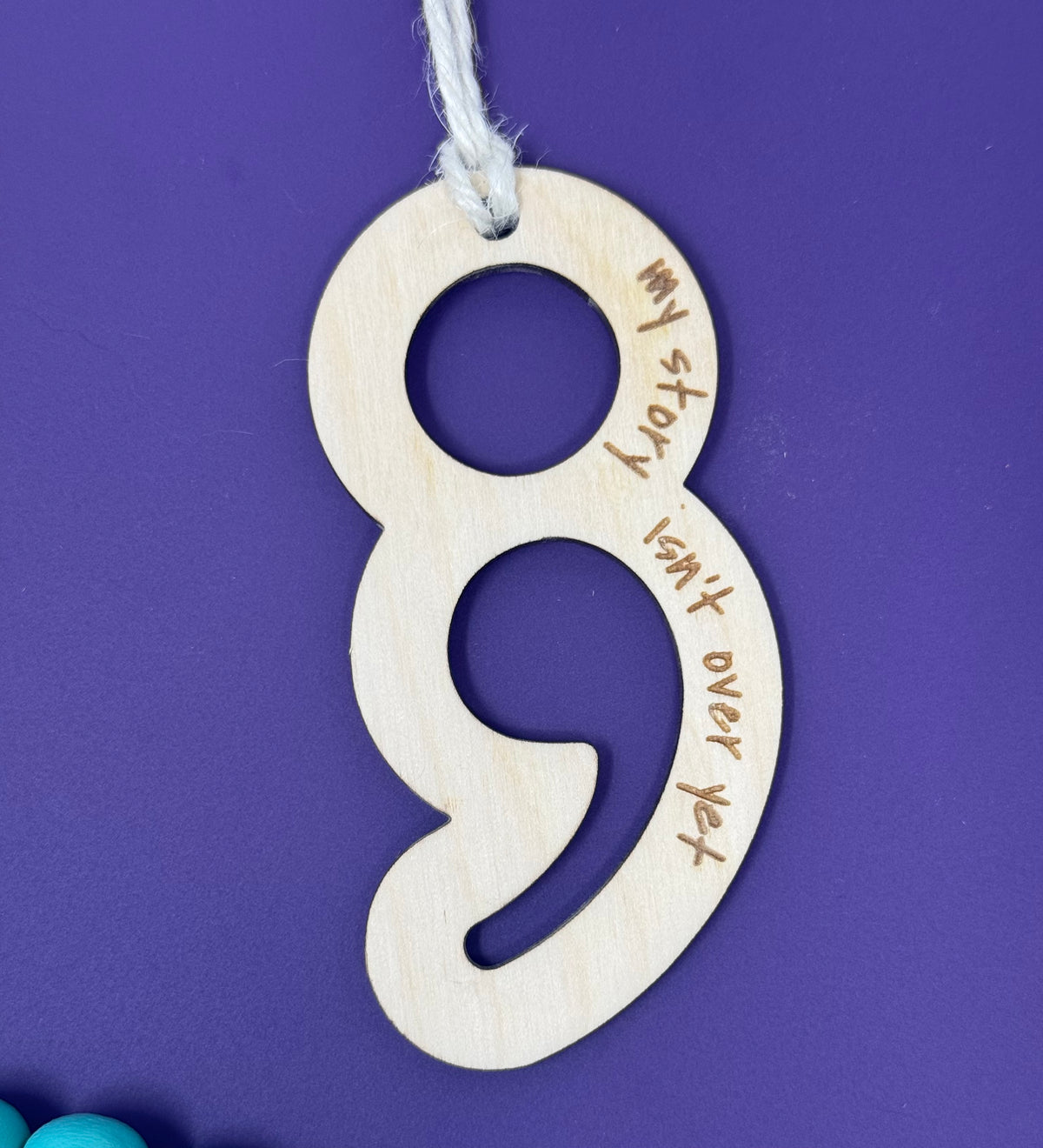 Semicolon Awareness Ornament