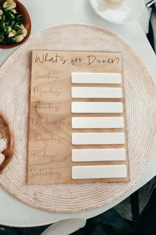 Engraved-Dry-Erase-Dinner-Chart