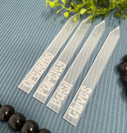 Clear Acrylic Plant Stakes