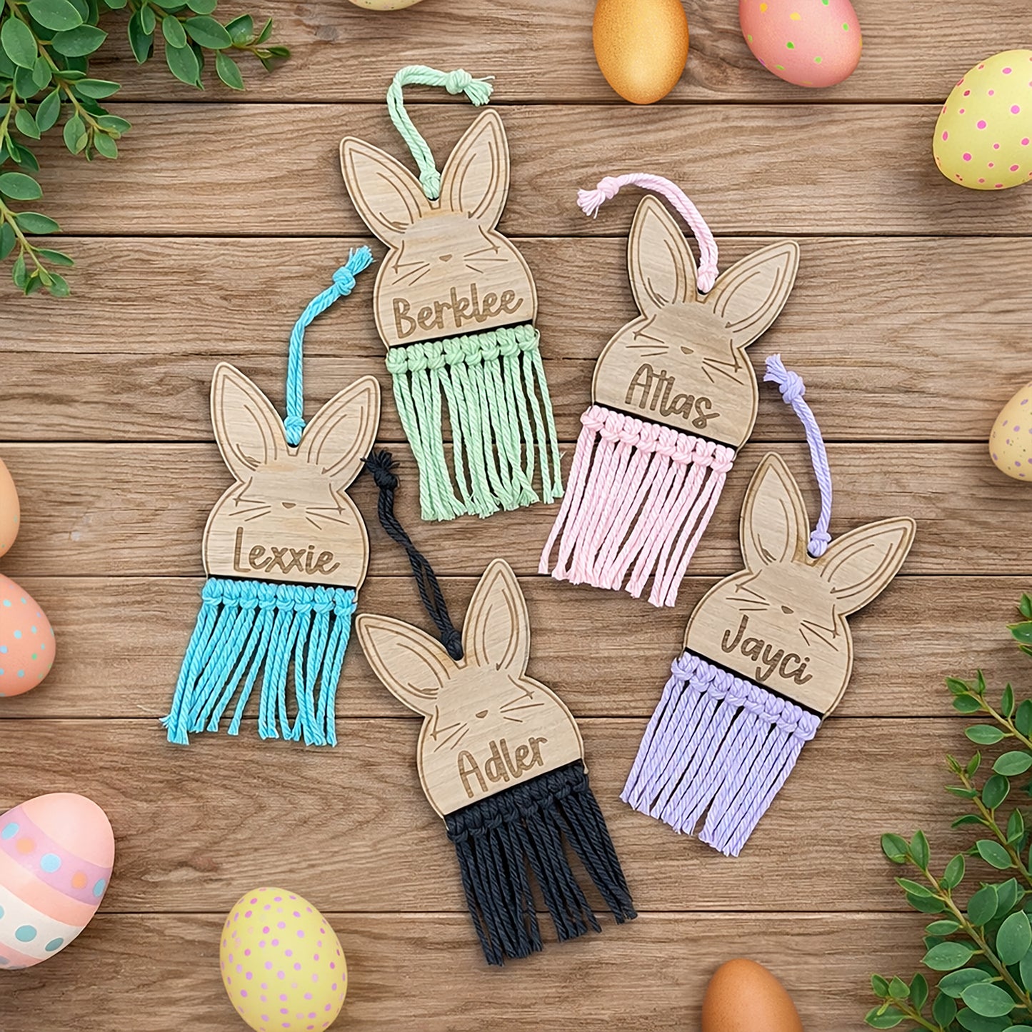 Macrame Easter Tag