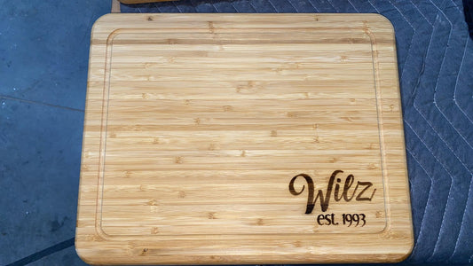 Name Engraved Cutting Board